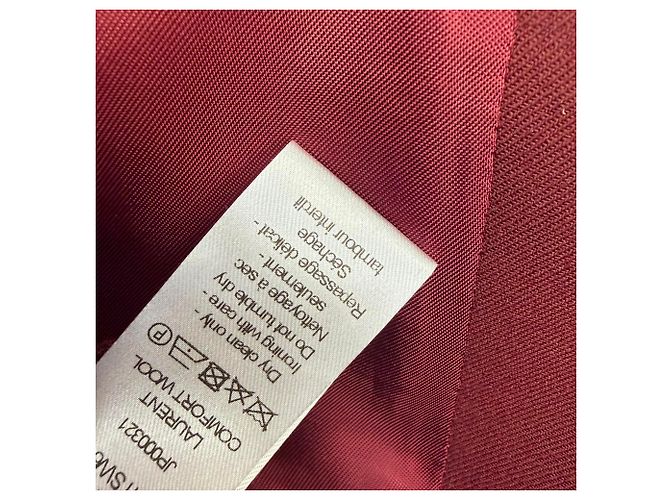 Joseph einreihiger Blazer aus bordeauxrotem Polyester - Ansicht 11