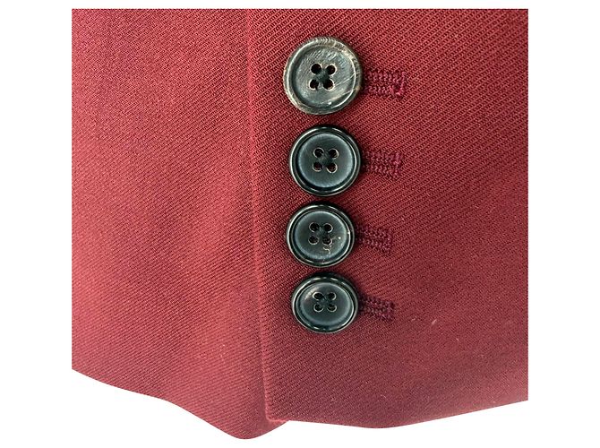 Joseph einreihiger Blazer aus bordeauxrotem Polyester - Ansicht 4