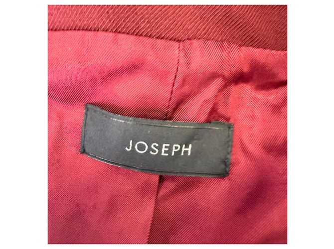 Joseph einreihiger Blazer aus bordeauxrotem Polyester - Ansicht 6