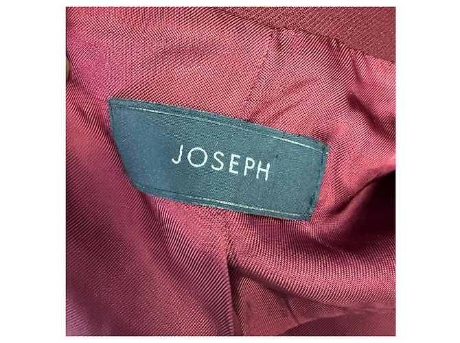 Joseph einreihiger Blazer aus bordeauxrotem Polyester - Ansicht 8