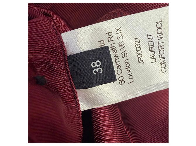 Joseph einreihiger Blazer aus bordeauxrotem Polyester - Ansicht 9
