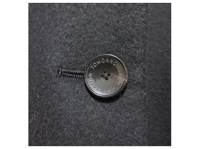 Autre Marque Abrigo Chesterfield de mezcla de cachemira TOMORROWLAND Negro - vista 7