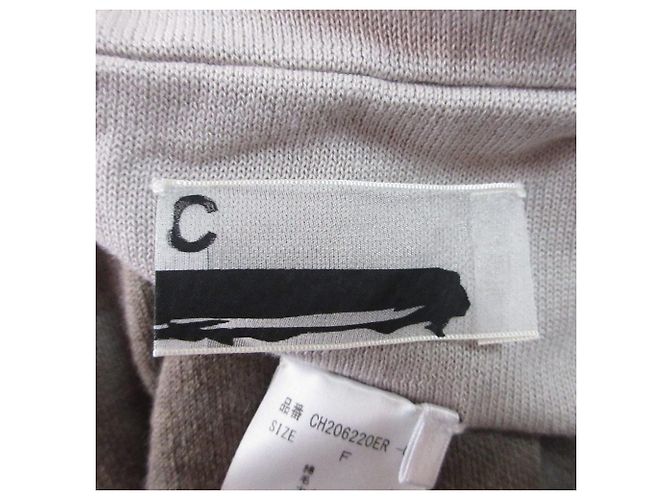 Autre Marque Abrigo cárdigan largo de punto Chaos Castaño Beige - vista 4