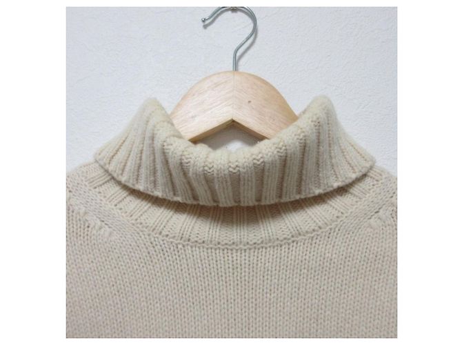 Autre Marque MACPHEE Rollkragenpullover aus Lammwolle und Kaschmir Beige - Ansicht 3