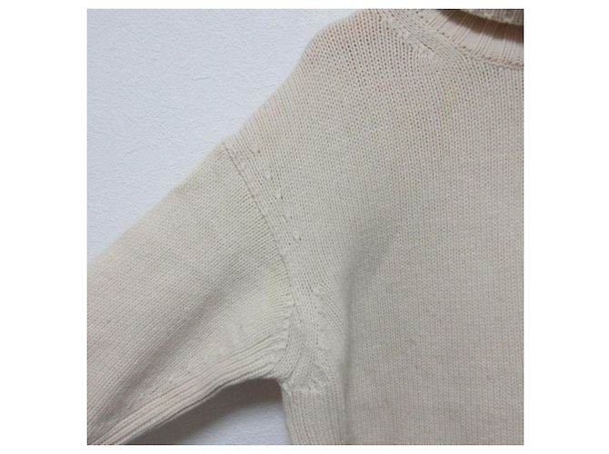Autre Marque MACPHEE Rollkragenpullover aus Lammwolle und Kaschmir Beige - Ansicht 4