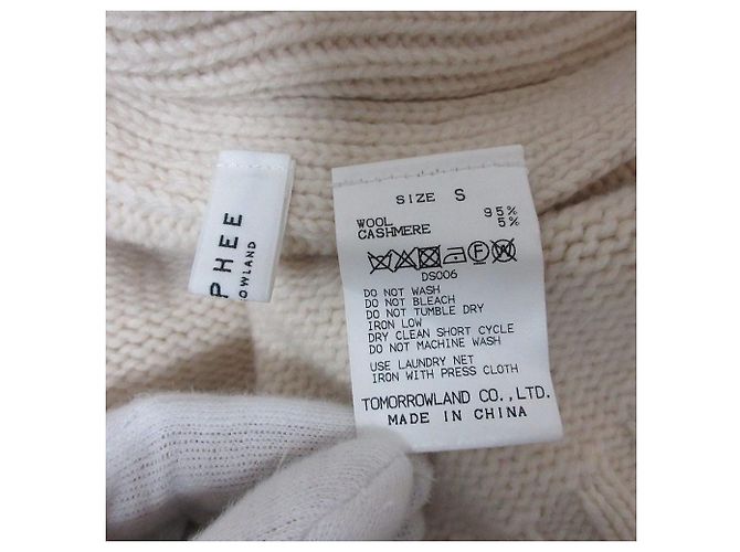 Autre Marque MACPHEE Rollkragenpullover aus Lammwolle und Kaschmir Beige - Ansicht 5