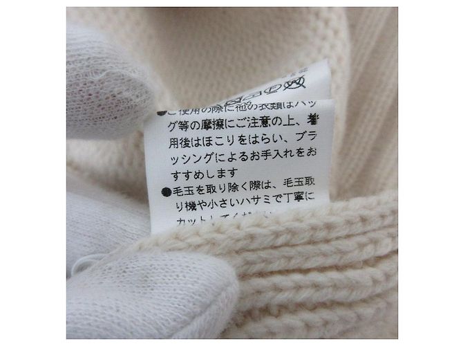 Autre Marque MACPHEE Rollkragenpullover aus Lammwolle und Kaschmir Beige - Ansicht 6