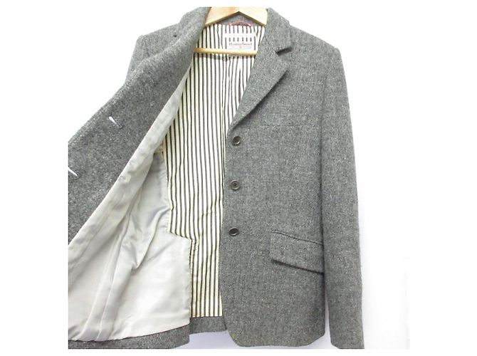 Chaqueta entallada Paul Smith Harris Tweed Castaño - vista 3