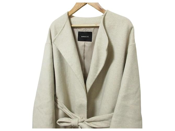 Autre Marque Abrigo reversible Simplicite Beige - vista 4
