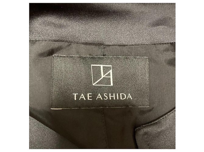 Autre Marque Chaqueta sin cuello de encaje a cuadros TAE ASHIDA Negro Naranja - vista 5