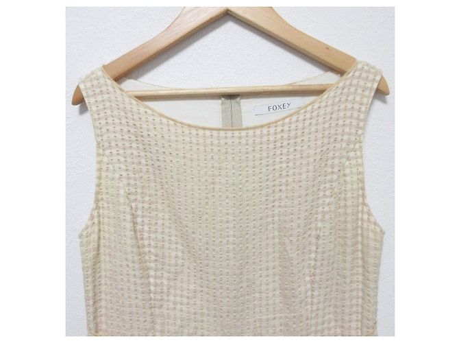 Autre Marque Abito FOXEY in misto seta Beige - vista 3