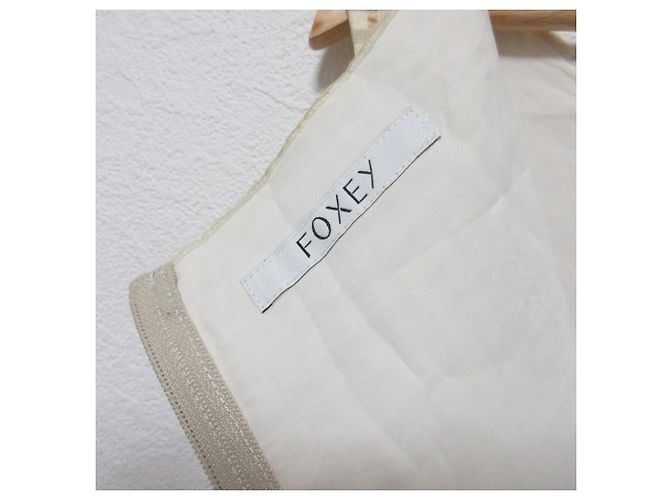 Autre Marque Abito FOXEY in misto seta Beige - vista 7