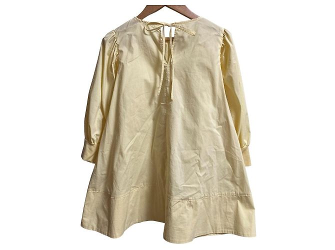 Autre Marque yori Pullover a linea A con maniche corte a lanterna Giallo - vista 2