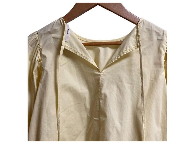 Autre Marque yori Pullover a linea A con maniche corte a lanterna Giallo - vista 4