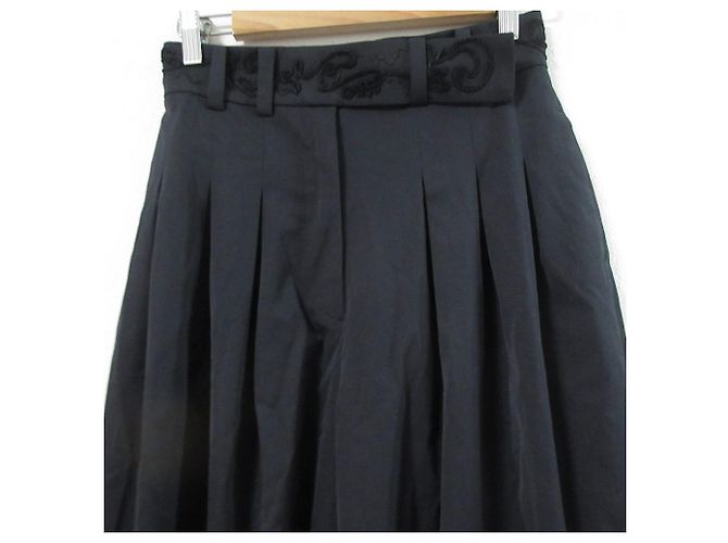 Autre Marque Pantalones anchos bordados Cucurbita de MURRAL Negro - vista 3