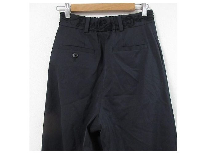 Autre Marque Pantalones anchos bordados Cucurbita de MURRAL Negro - vista 5