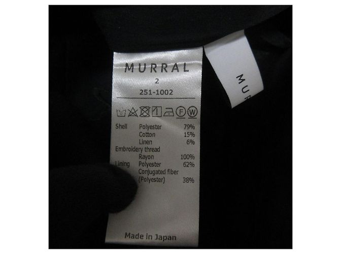 Autre Marque Pantalones anchos bordados Cucurbita de MURRAL Negro - vista 7