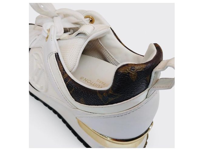 Louis Vuitton Sneaker Monogram Run Away Gold Marrone - vista 6
