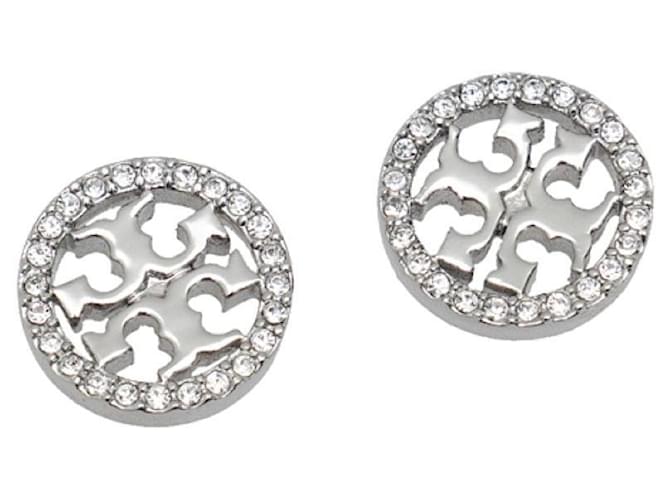 Tory Burch Orecchini a lobo Miller Pavé Argento - vista 3