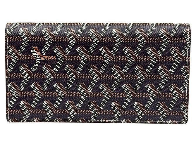 Goyard Portafoglio lungo Lambert Saint Louis Nero e Marrone - vista 2