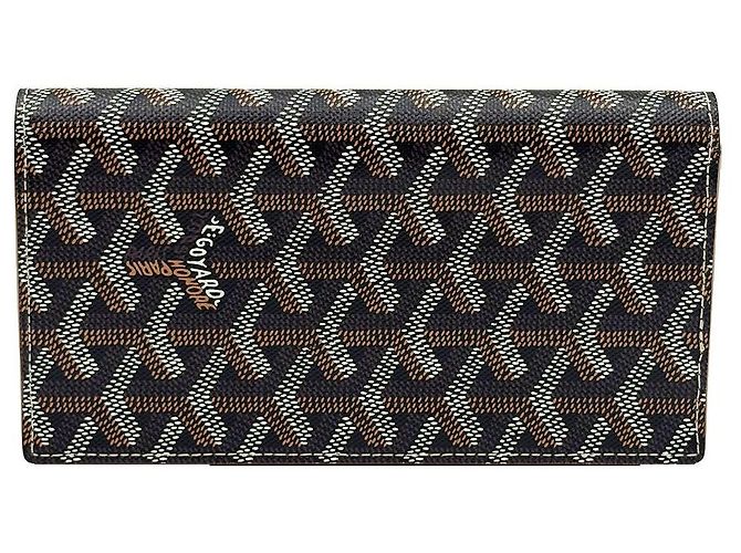 Goyard Portafoglio lungo Lambert Saint Louis Nero e Marrone - vista 5