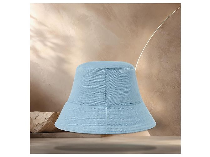 Louis Vuitton Gewaschener Bucket Hat Blau - Ansicht 4