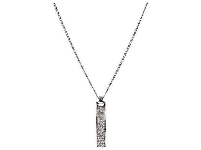 Dior Collier en argent à plaque cubique - vue 2