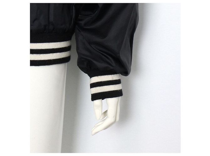 Céline Chaqueta Varsity Unisex de Nailon Negro - vista 3