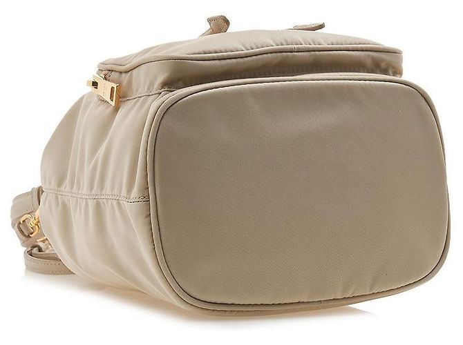 Prada Borsa a secchiello Duet Lina in nylon Arancione - vista 5