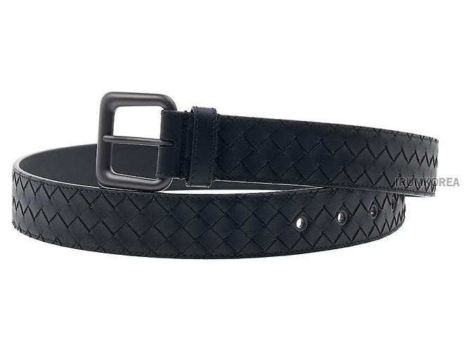 Bottega Veneta Intrecciato-Gürtel für Herren Schwarz - Ansicht 3