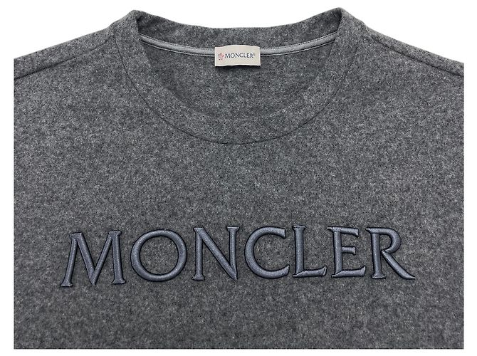 Moncler Wollsweatshirt mit besticktem Logo Braun - Ansicht 3