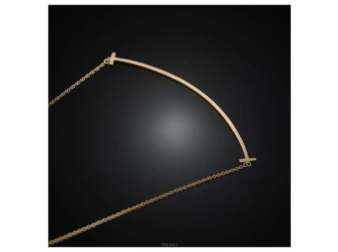 Tiffany & Co Collana Smile Rose Gold Large Rosa - vista 2