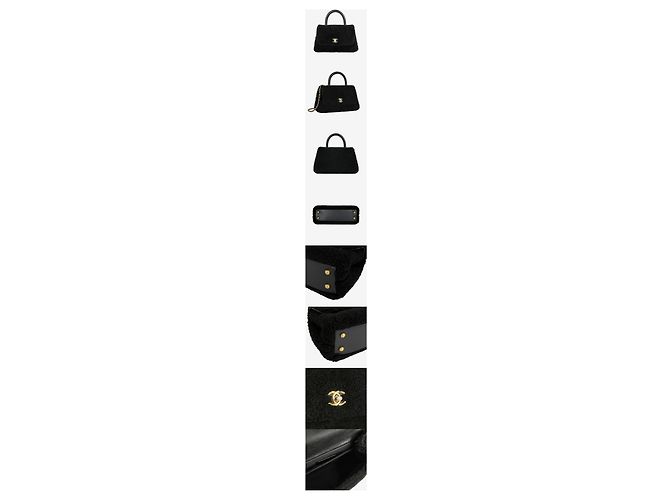 Chanel Bolso Coco Small de shearling Negro - vista 2