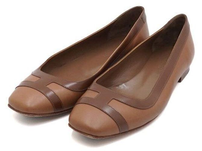 Hermès Ballerine in pelle bicolore da donna - vista 3