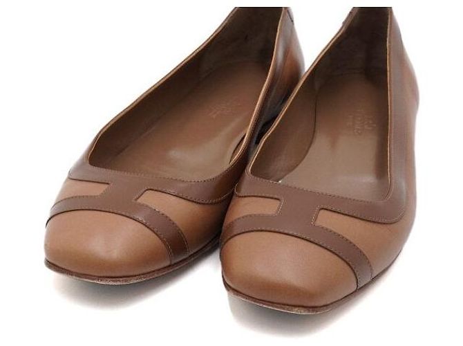 Hermès Ballerine in pelle bicolore da donna - vista 5