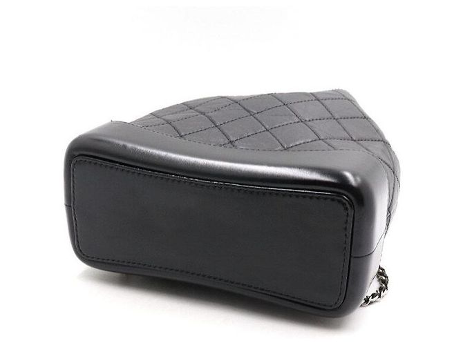 Chanel Zaino piccolo Gabriel in vitello nero - vista 6