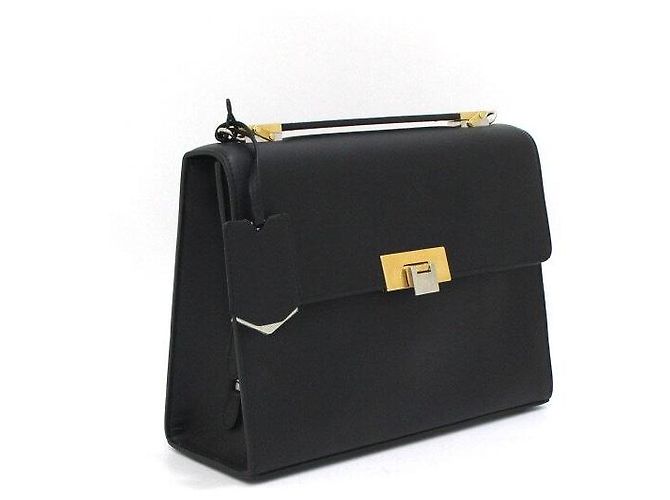 Balenciaga Borsa a tracolla tote Reddix City in pelle nera Nero - vista 4