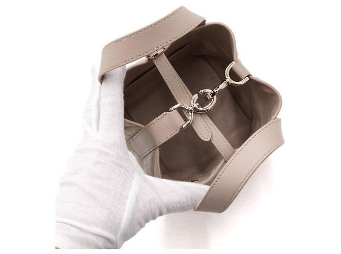 Dior Nano Tote Bag e Borsa a Tracolla in Macro Cannage Powder Beige Marrone - vista 6