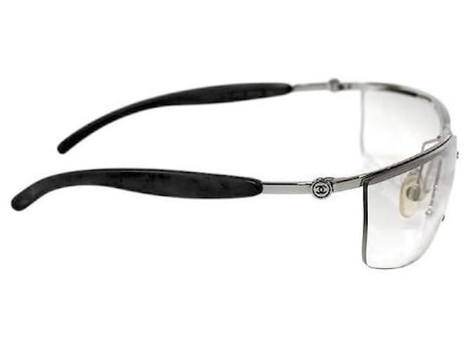 Chanel Coco Mark Sonnenbrille Silber - Ansicht 4
