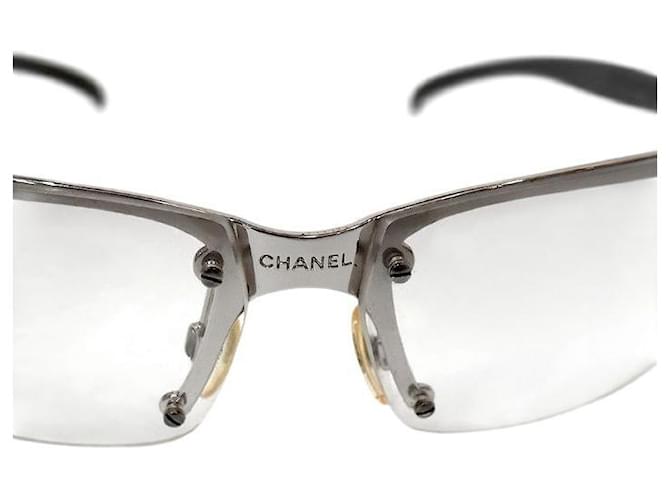 Chanel Coco Mark Sonnenbrille Silber - Ansicht 7