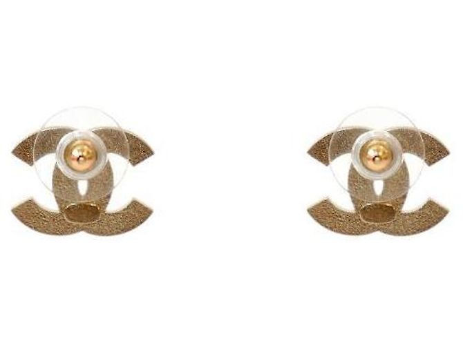 Chanel Pendientes CC de rayas rosas - vista 3