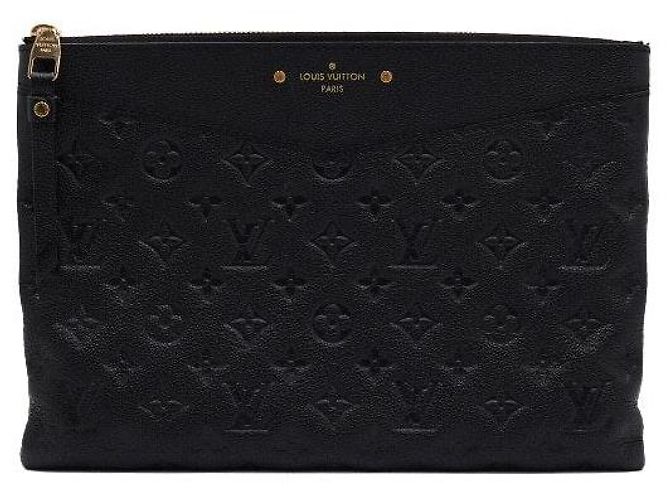 Louis Vuitton Pochette Daily Clutch Monogram Empreinte Nero - vista 2