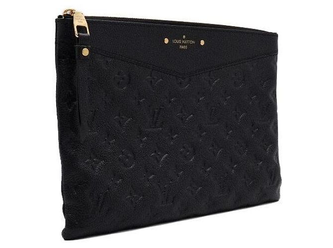 Louis Vuitton Pochette Daily Clutch Monogram Empreinte Nero - vista 4