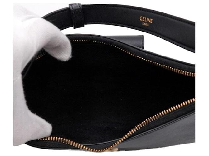 Céline Borsa a tracolla Medium Triomphe Ava Nero - vista 5