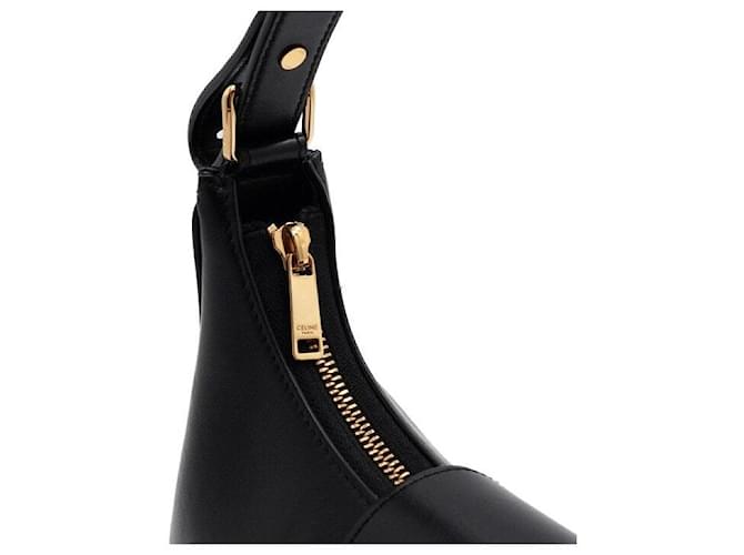 Céline Borsa a tracolla Medium Triomphe Ava Nero - vista 8