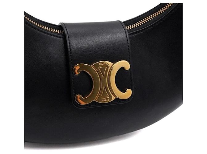 Céline Borsa a tracolla Medium Triomphe Ava Nero - vista 9