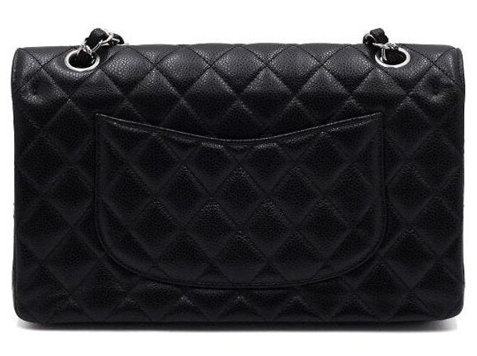 Chanel Borsa a tracolla Classic Medium con catena argentata Nero - vista 5