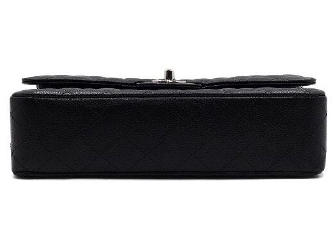 Chanel Borsa a tracolla Classic Medium con catena argentata Nero - vista 8