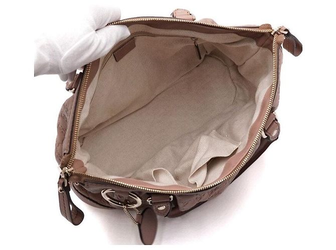 Gucci Borsa Tote e a Tracolla in Pelle Rosa - vista 5