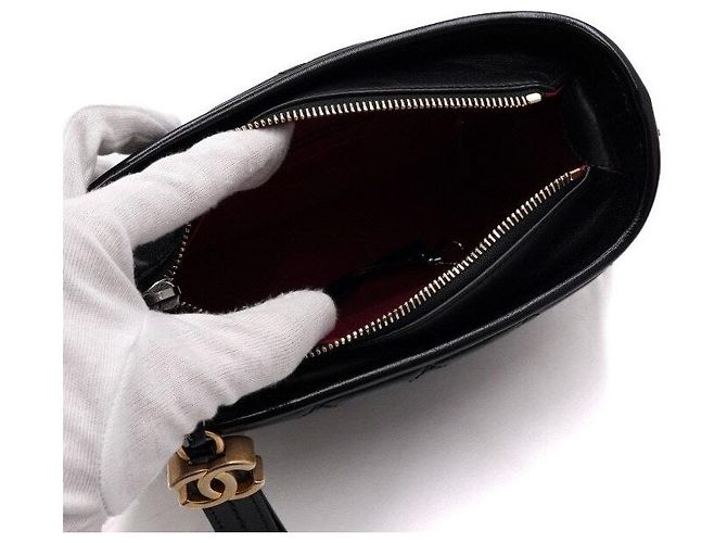 Chanel Borsa a tracolla e spalla Gabrielle Hobo Small con catena Nero - vista 6